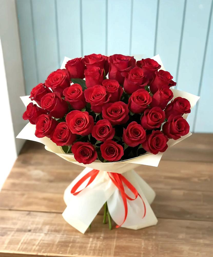 Букет 29 Красных роз в Быкогорке