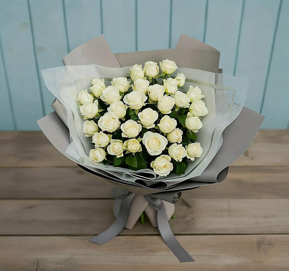 Букет Белоснежная нежность в Быкогорке