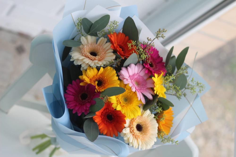 Букет цветов из: Герберы в Быкогорке