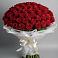 Букет 101 Красная роза Блэк Мэджик в Быкогорке