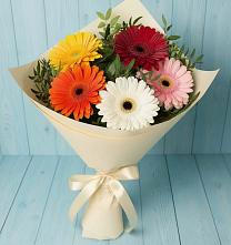 Букет цветов из:  Герберы #REPLACE_PRED# Быкогорке