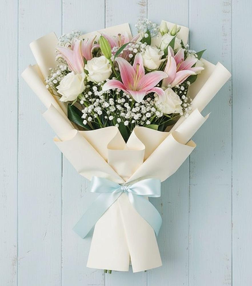 Букет цветов из: Лилии в Быкогорке