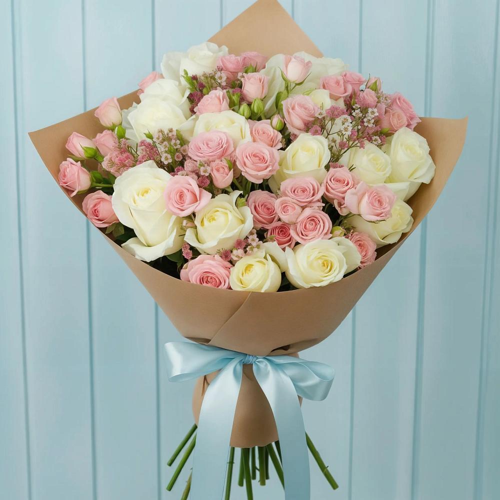 Букет цветов из: Розы в Быкогорке