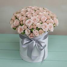 Цветочная композиция из Розы в шляпной коробке #REPLACE_PRED# Быкогорке