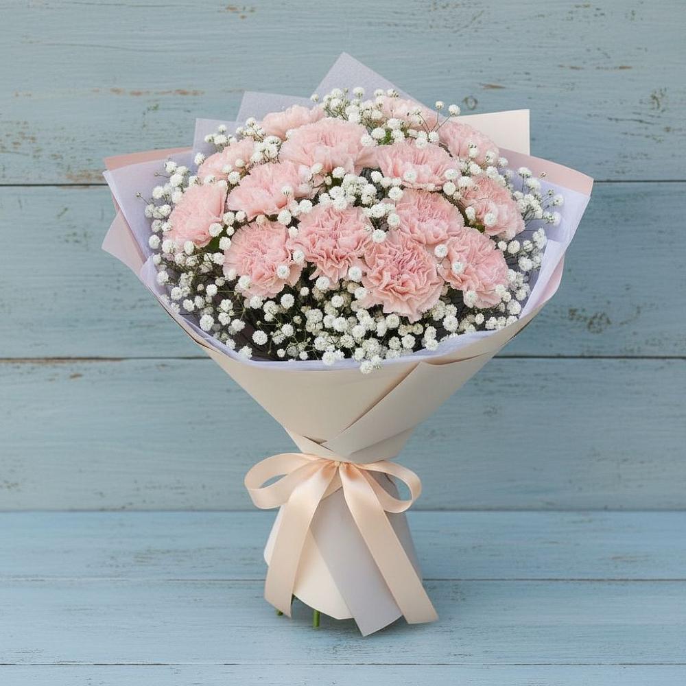 Букет цветов из: Гвоздики в Быкогорке