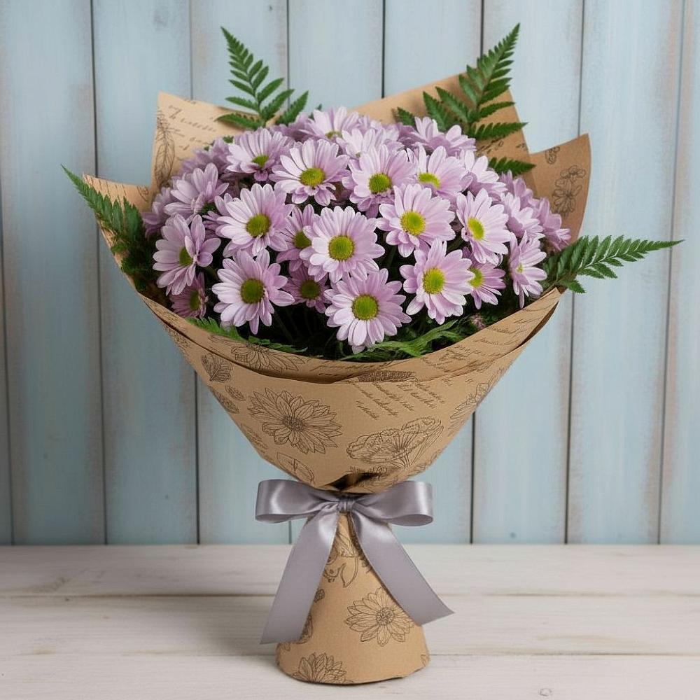 Букет цветов из: Хризантемы в Быкогорке