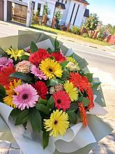 Букет цветов из:  Герберы #REPLACE_PRED# Быкогорке