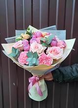 Букет цветов из:  Розы и Гвоздики #REPLACE_PRED# Быкогорке