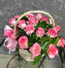 Цветочная композиция из Розы в корзине #REPLACE_PRED# Быкогорке