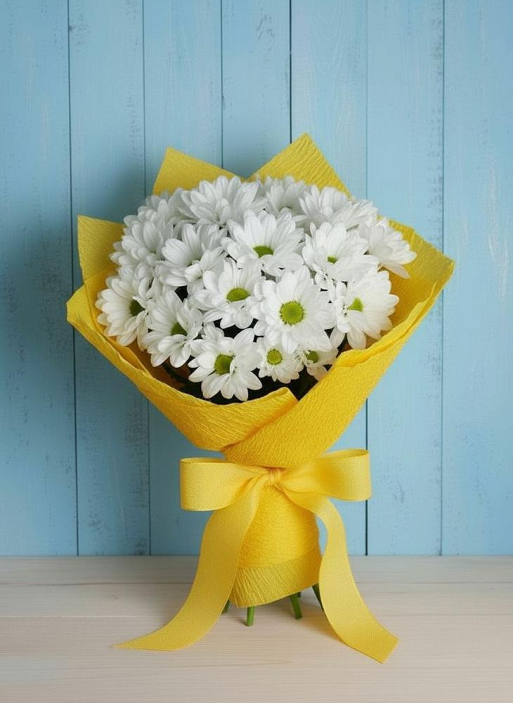 Букет цветов из: Хризантемы в Быкогорке