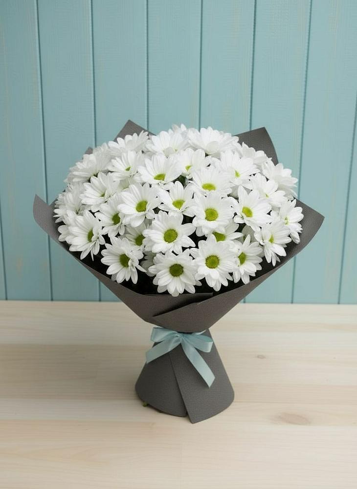 Букет цветов из: Хризантемы в Быкогорке