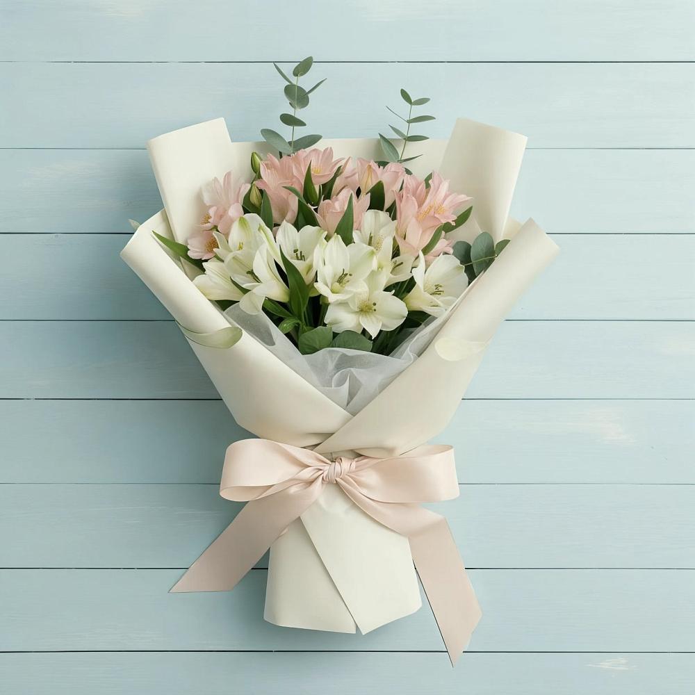 Букет цветов из: Альстромерии в Быкогорке