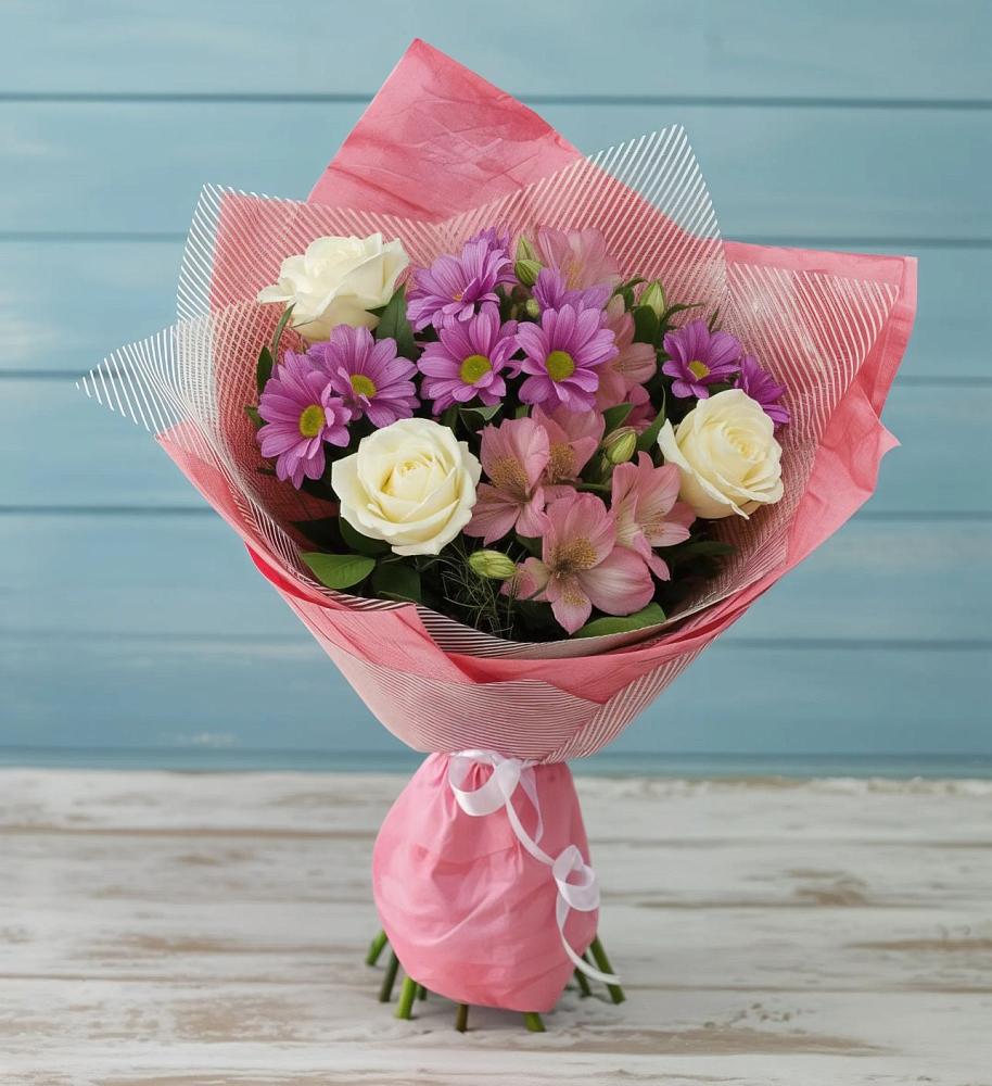 Букет цветов из: Герберы в Быкогорке