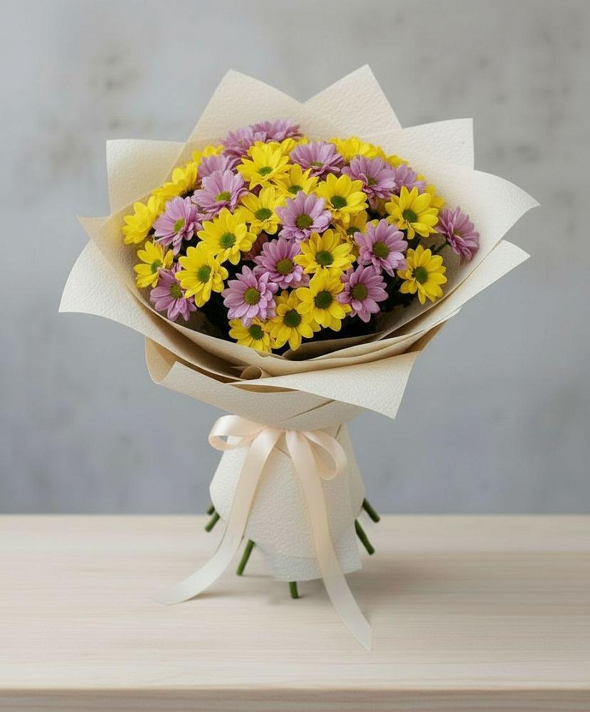 Букет цветов из: Хризантемы в Быкогорке